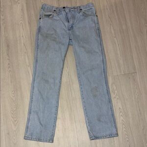 🛍️ WRANGLER Men's Light Blue Straight Jeans